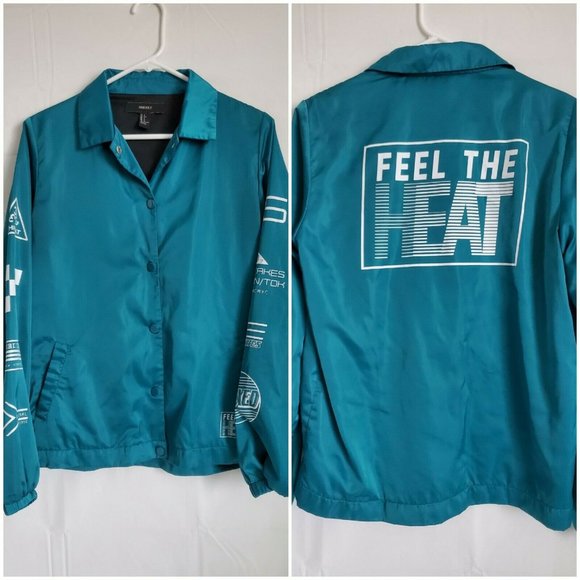 FOREVER 21 Jackets & Blazers - forever 21 coach Jacket, windbreaker, Feel the